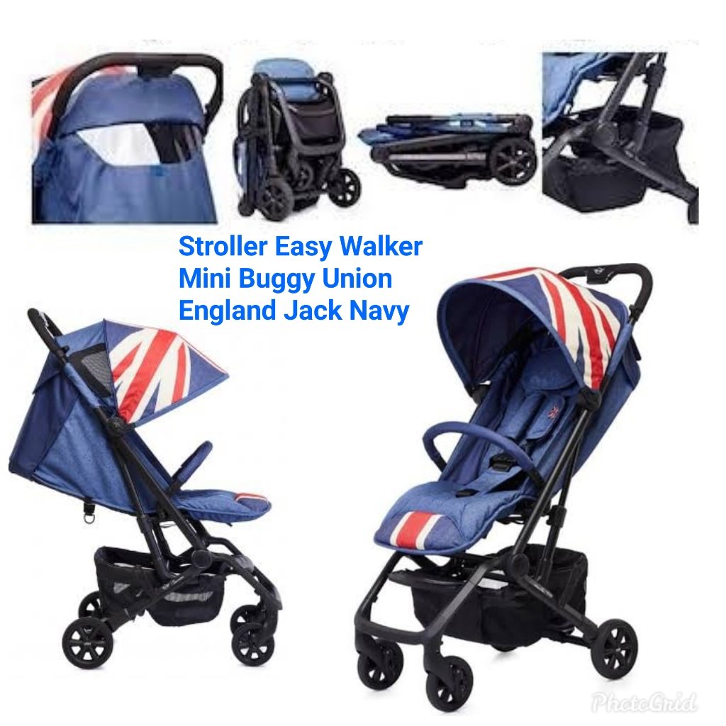 STROLLER EASY WALKER BUGGY UNION ENGLAND JACK NAVY