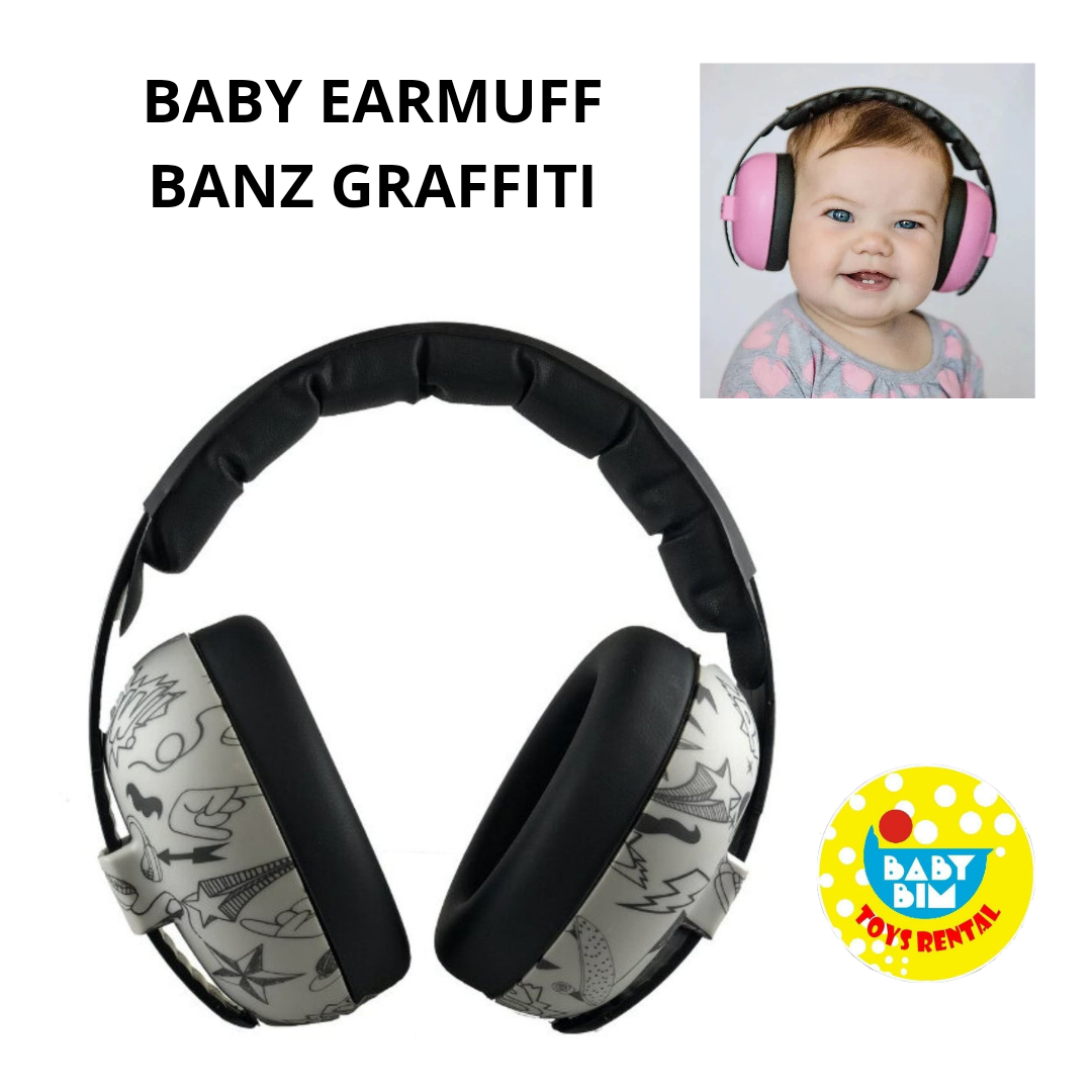 BABY EARMUFF BANZ GRAFFITI