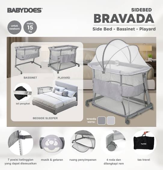BOX BABYDOES BRAVADA 3 IN 1 GREY
