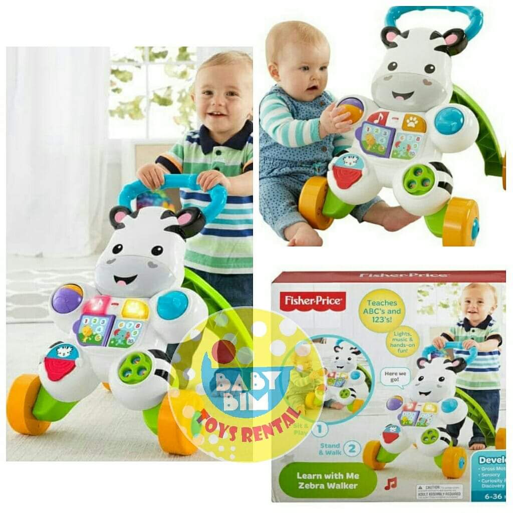 FISHER PRICE LEARN WALKER WITH ME ZEBRA
