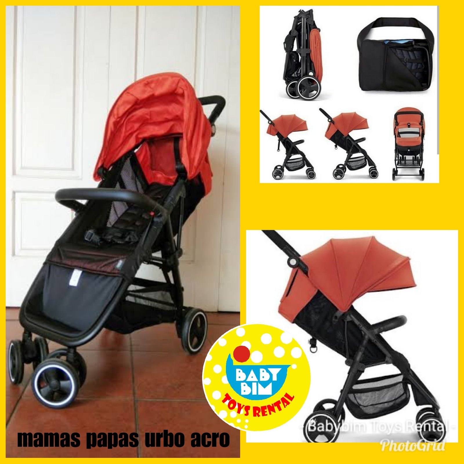 STROLLER MAMAS PAPAS URBO ACRO (ORANGE)