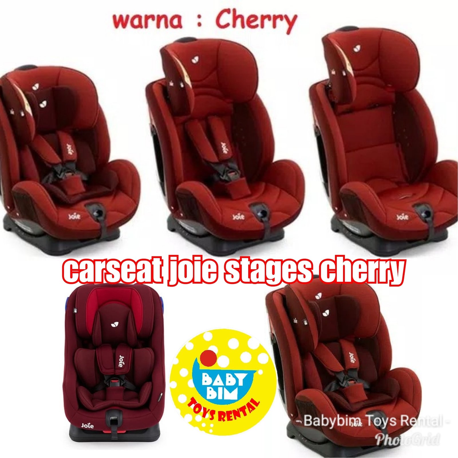 CARSEAT JOIE BABY STAGE (RED)