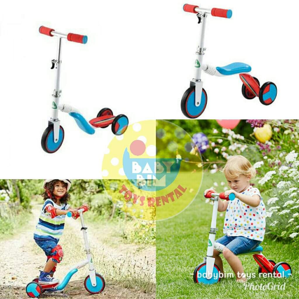 RIDE ON ELC 2 IN 1 TRIKE TO SCOOTER