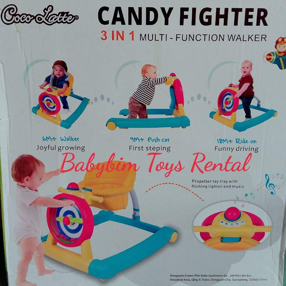 COCOLATTE WALKER CANDY FIGHTER 3-IN-1 MULTI FUNCTION