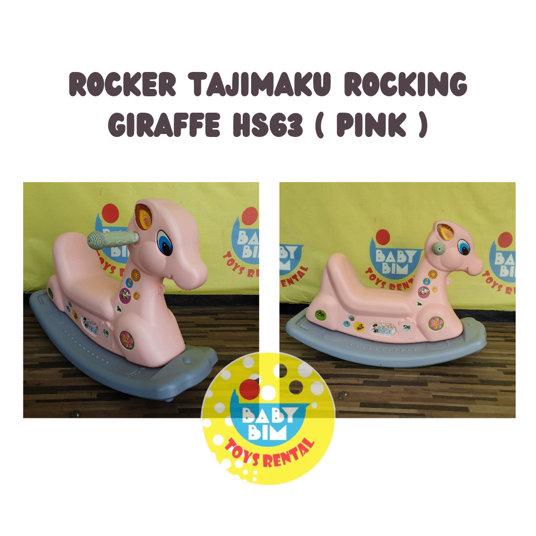 ROCKER TAJIMAKU ROCKING GIRRAFE HS63 PINK