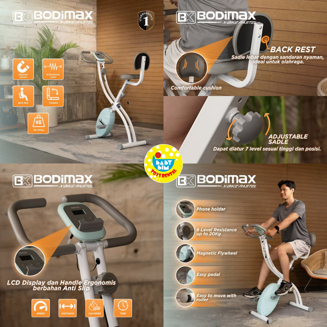 BODIMAX X-BIKE PASTEL SKY BLUE