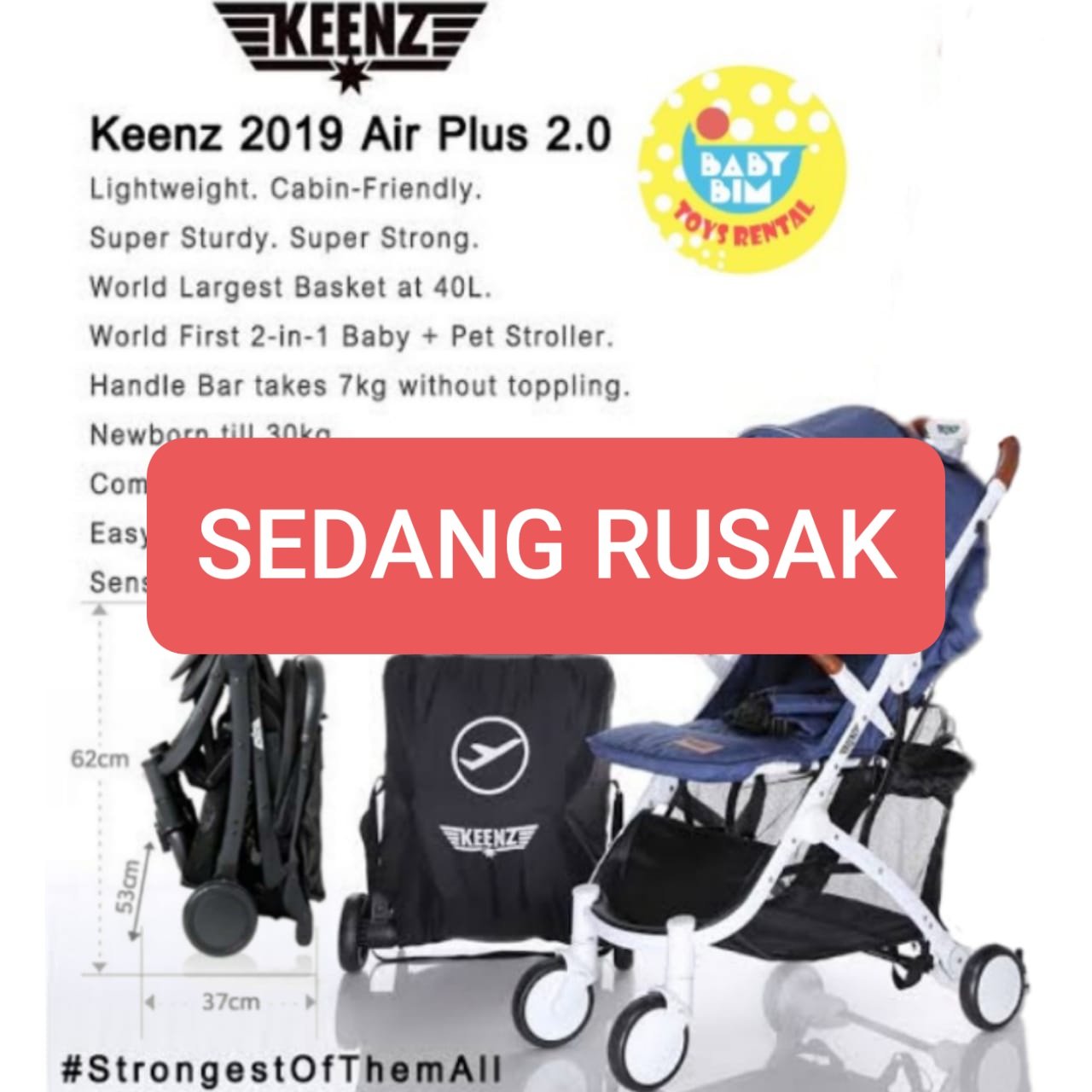 STROLLER KEENZ AIR PLUS