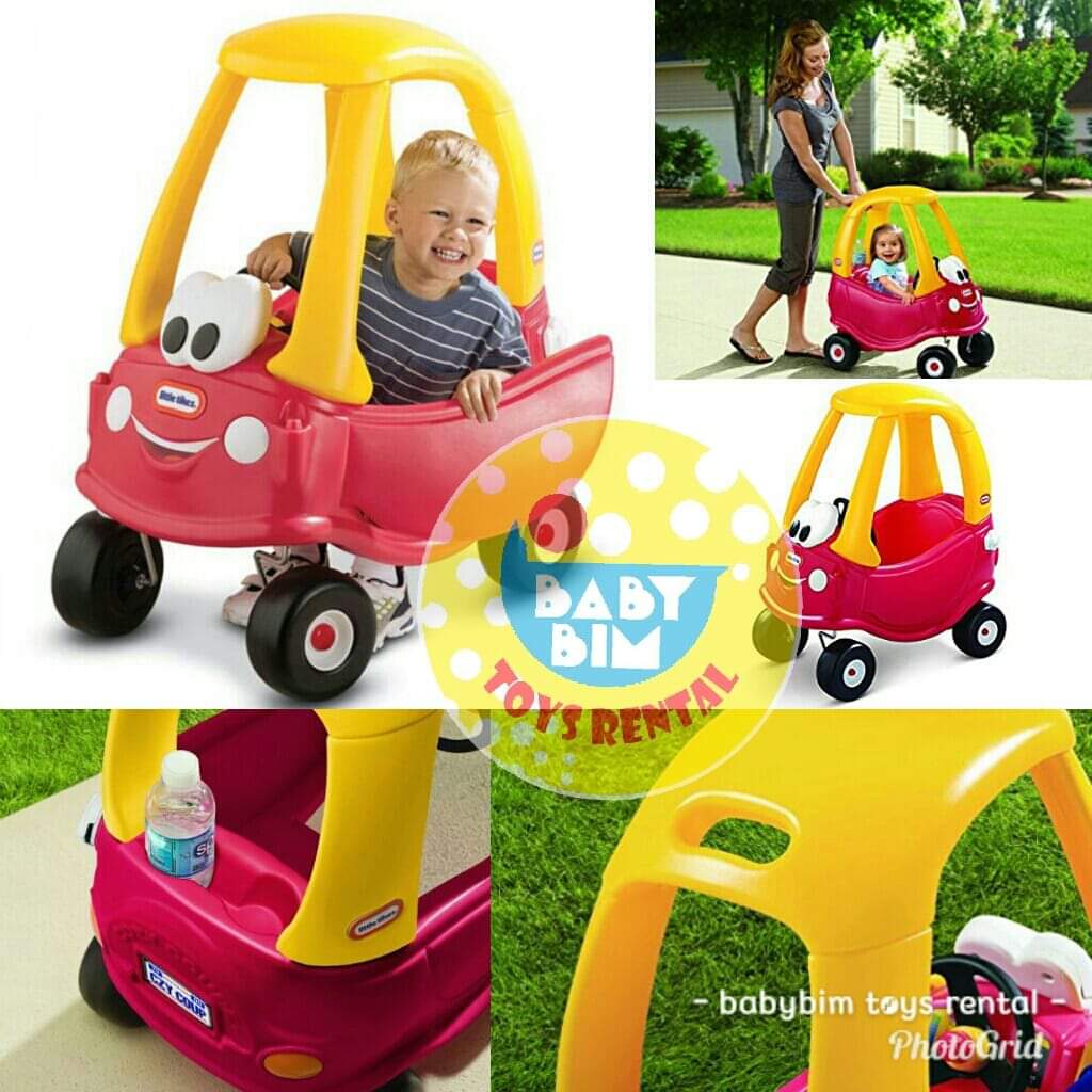CAR LITTLE TIKES COZY COUPE (RED - YELLOW)