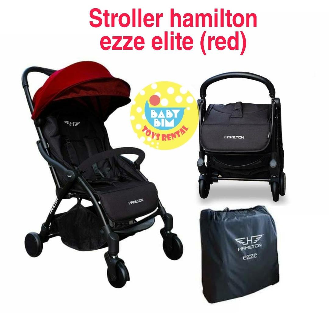 STROLLER HAMILTON EZZE ELITE RED di Babybim toys rental adalah Rental Mainan Surabaya menyewakan kebutuhan perlengkapan mainan bayi dan anak di Surabaya Sidoarjo dan Gresik Kota