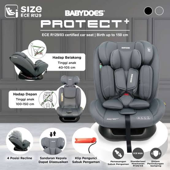 CARSEAT BABYDOES PROTECT + GRAY